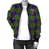 Clan Whitefoord Modern Crest Tartan Bomber Jacket ZJ971