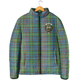 Clan Whitelaw Crest Tartan Padded Jacket RF972