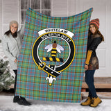 Clan Whitelaw Crest Tartan Blanket UC974