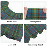 Clan Whitelaw Tartan Off Shoulder Long Dress VL1181