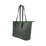 Clan Wicklow County Ireland Tartan Leather Tote Bag MT16