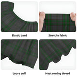 Clan Wicklow County Ireland Tartan Off Shoulder Long Dress VL1182