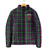 Clan Wilson Crest Tartan Padded Jacket RF975