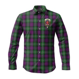 Clan Wilson Crest Tartan Long Sleeve Shirt PC25