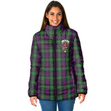 Clan Wilson Crest Tartan Padded Jacket RF975