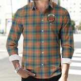 Clan Wilson Ancient Crest Tartan Long Sleeve Shirt PC1