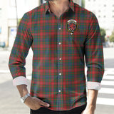 Clan Wilson Modern Crest Tartan Long Sleeve Shirt PC26