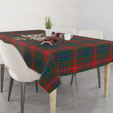 Clan Wilson Modern Tartan Tablecloth Golden Sword of Courageous Legacy BG986