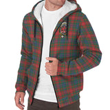 Clan Wilson Modern Crest Tartan Sherpa Hoodie CT20