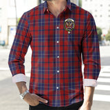 Clan Wishart Dress Crest Tartan Long Sleeve Shirt PC24