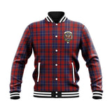 Clan Wishart Dress Crest Tartan Baseball Jacket JM14