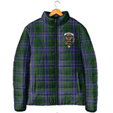 Clan Wishart Hunting Crest Tartan Padded Jacket RF977