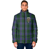 Clan Wishart Hunting Crest Tartan Padded Jacket RF977