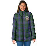 Clan Wishart Hunting Crest Tartan Padded Jacket RF977