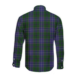 Clan Wishart Hunting Crest Tartan Long Sleeve Shirt PC23