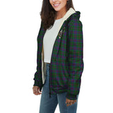 Clan Wood Crest Tartan Sherpa Hoodie CT14