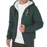 Clan Wood Crest Tartan Sherpa Hoodie CT14