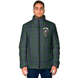 Clan Wood Crest Tartan Padded Jacket RF980