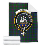 Clan Wood Crest Tartan Blanket UC982