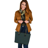 Clan Wood Tartan Leather Tote Bag MT6