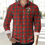 Clan Wood Dress Crest Tartan Long Sleeve Shirt PC22