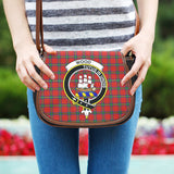 Clan Wood Dress Crest Tartan Saddle Bag MS11