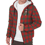 Clan Wood Dress Crest Tartan Sherpa Hoodie CT16