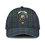 Wood Modern Tartan Classic Cap with Family Crest