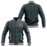 Clan Wood Modern Crest Tartan Baseball Jacket JM11