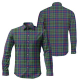 Clan Wood Modern Tartan Long Sleeve Shirt P136