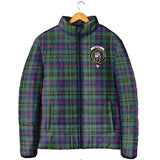 Clan Wood Modern Crest Tartan Padded Jacket RF979