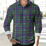 Clan Wood Modern Tartan Long Sleeve Shirt P136