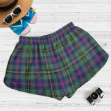 Clan Wood Modern Tartan Womens Shorts NW80