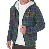 Clan Wood Modern Crest Tartan Sherpa Hoodie CT15