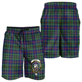 Clan Wood Modern Crest Tartan Mens Shorts NS15