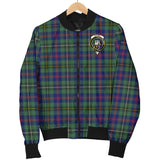 Clan Wood Modern Crest Tartan Bomber Jacket ZJ979