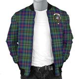 Clan Wood Modern Crest Tartan Bomber Jacket ZJ979