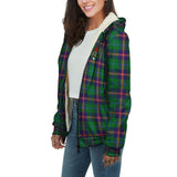 Clan Young Modern Crest Tartan Sherpa Hoodie CT13