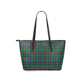 Clan Young Modern Tartan Leather Tote Bag MT2