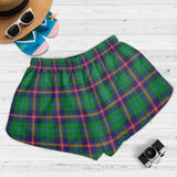 Clan Young Modern Crest Tartan Womens Shorts NW1200