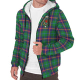 Clan Young Modern Crest Tartan Sherpa Hoodie CT13