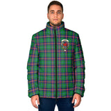 Clan Young Modern Crest Tartan Padded Jacket RF981