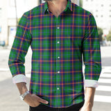 Clan Young Modern Tartan Long Sleeve Shirt P132