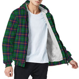 Clan Young Modern Tartan Sherpa Hoodie - Classic Style CS 76