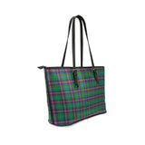 Clan Young Modern Tartan Leather Tote Bag MT2