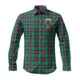 Clan Young Modern Crest Tartan Long Sleeve Shirt PC19