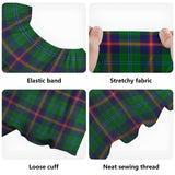 Clan Young Modern Tartan Off Shoulder Long Dress VL1196