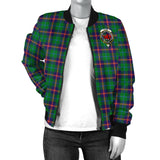 Clan Young Modern Crest Tartan Bomber Jacket ZJ981