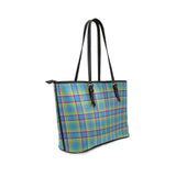 Clan Yukon Territory Canada Tartan Leather Tote Bag MT1