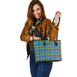 Clan Yukon Territory Canada Tartan Leather Tote Bag MT1